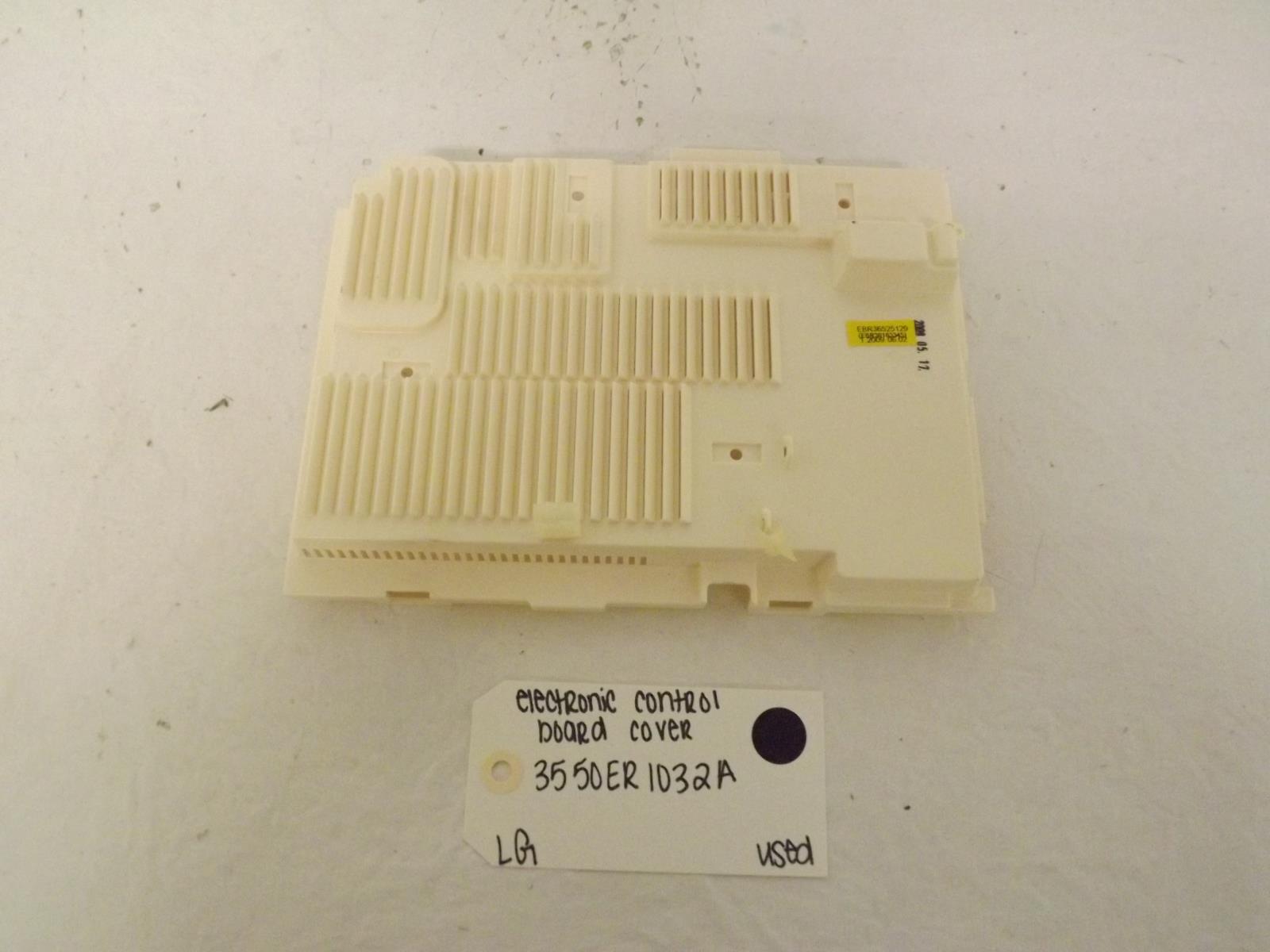 LG Washer 3550ER1032A Electronic Control Board Cover Used LG Washer 3550ER1032A Electronic Control Board Cover Used